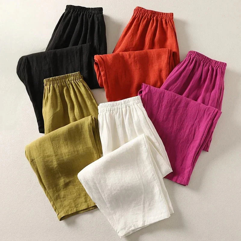 Ellie Pack of 5 Lightweight Linen Pants
