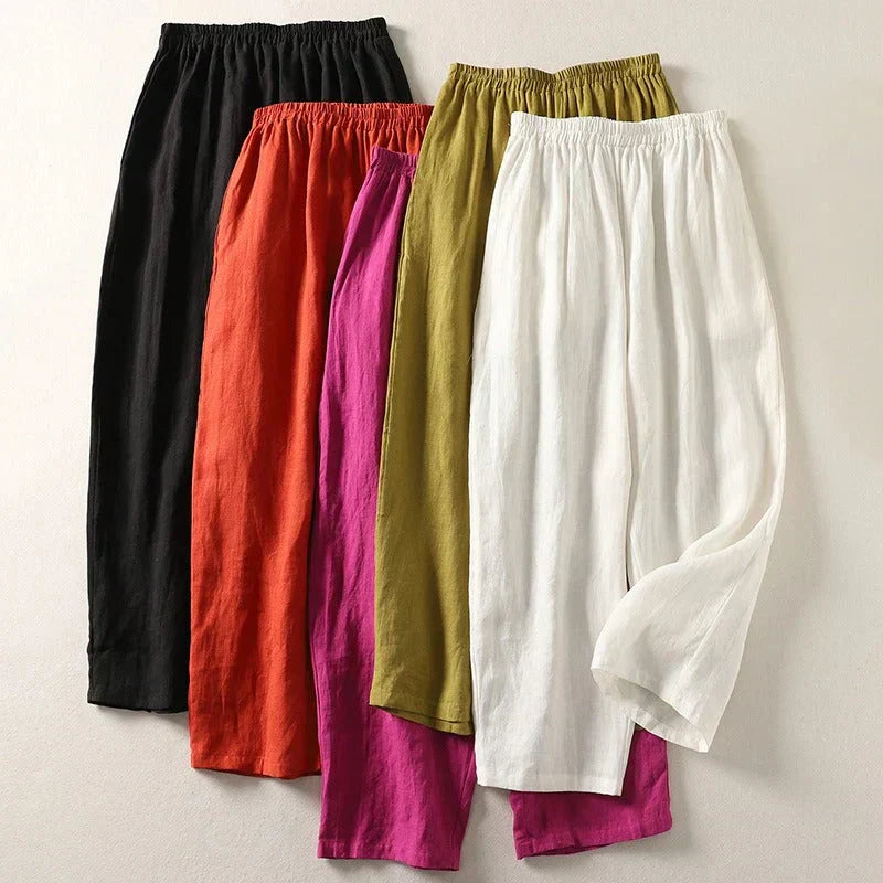 Ellie Pack of 5 Lightweight Linen Pants