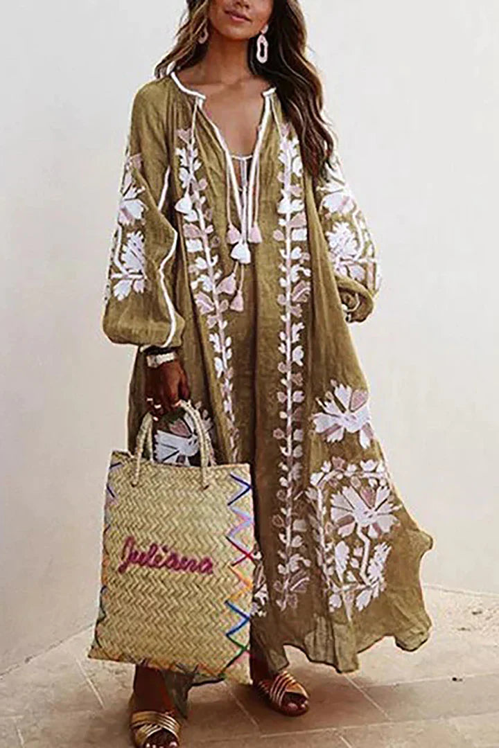 Keziah Bohemian Floral Maxi Dress