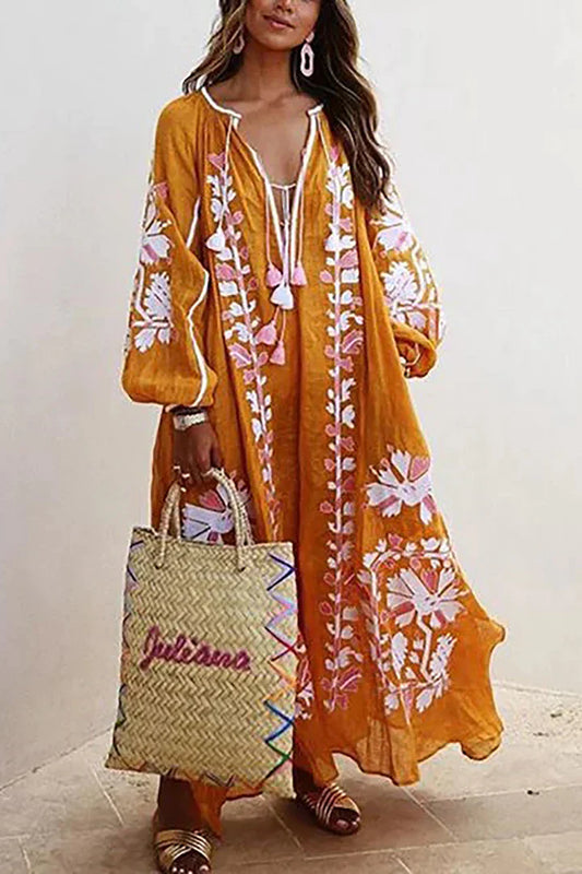 Keziah Bohemian Floral Maxi Dress