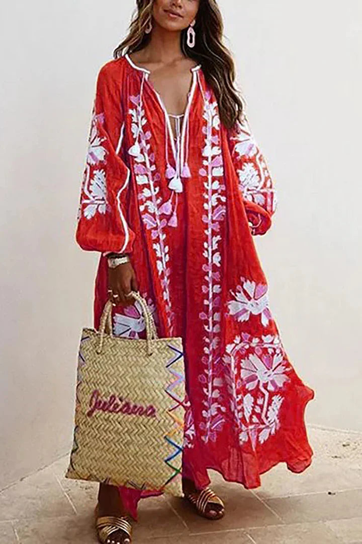 Keziah Bohemian Floral Maxi Dress