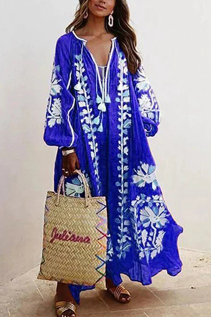 Keziah Bohemian Floral Maxi Dress