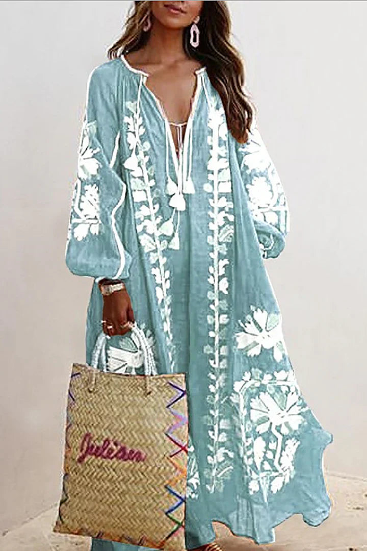 Keziah Bohemian Floral Maxi Dress