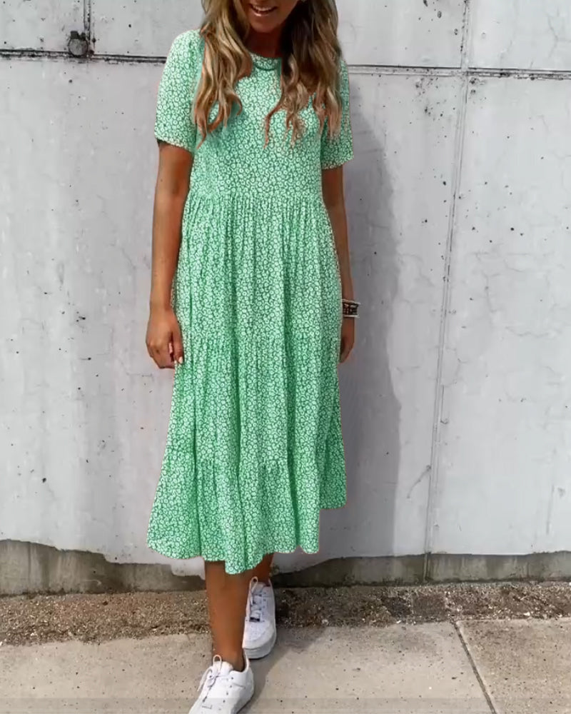 Sofie Casual Floral Print Dress