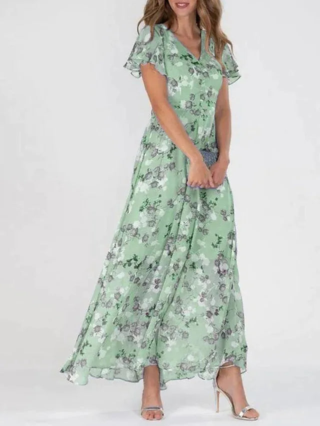 Grace Glamorous Floral Wrap Dress — view 3