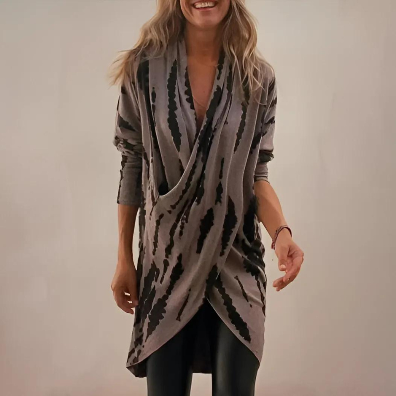 Ophelia Luxe V-Neck Tunic with Loose Fit