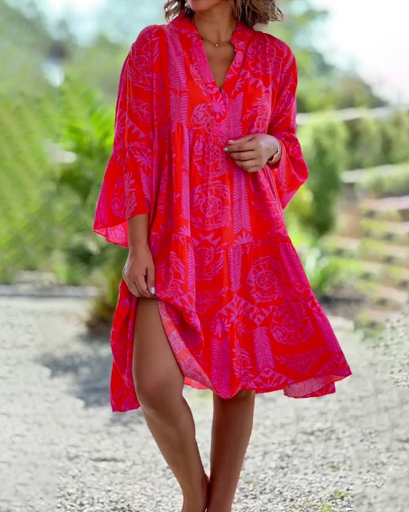 Galilea Boho Loose Sleeve Dress