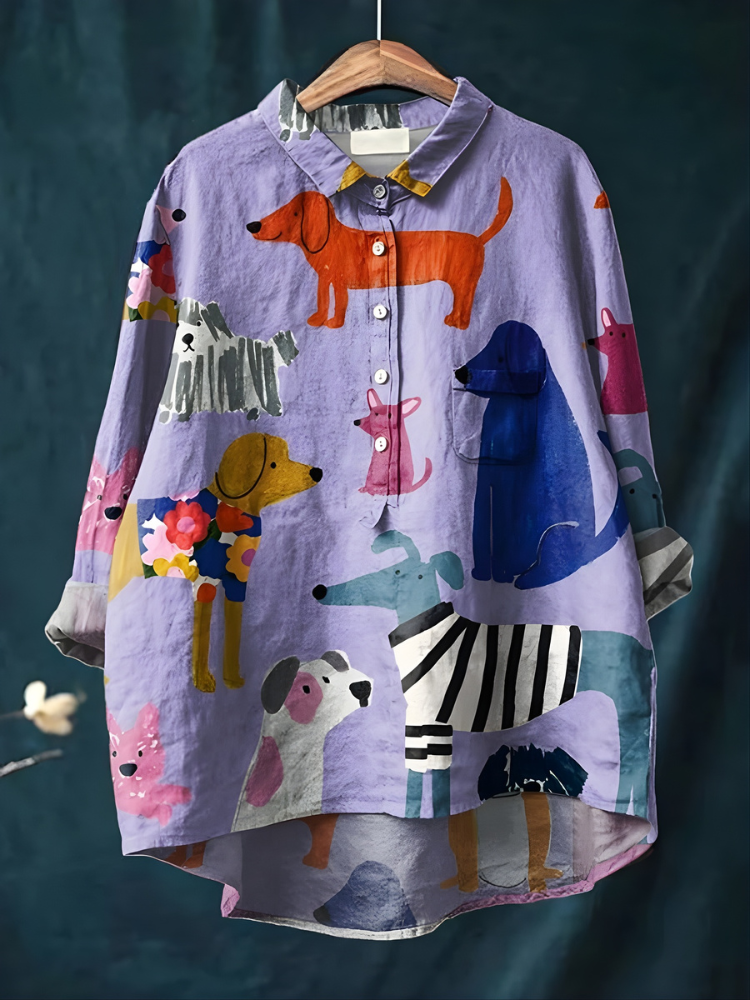 Tresha Playful Print Blouse