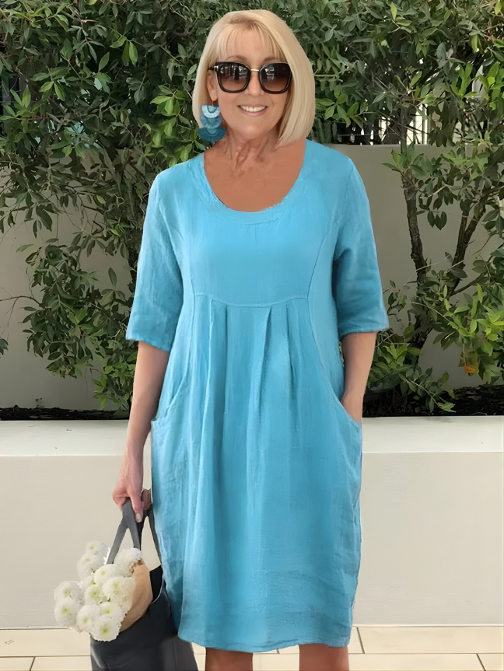 Elicia Relaxed Fit Dress With Pockets