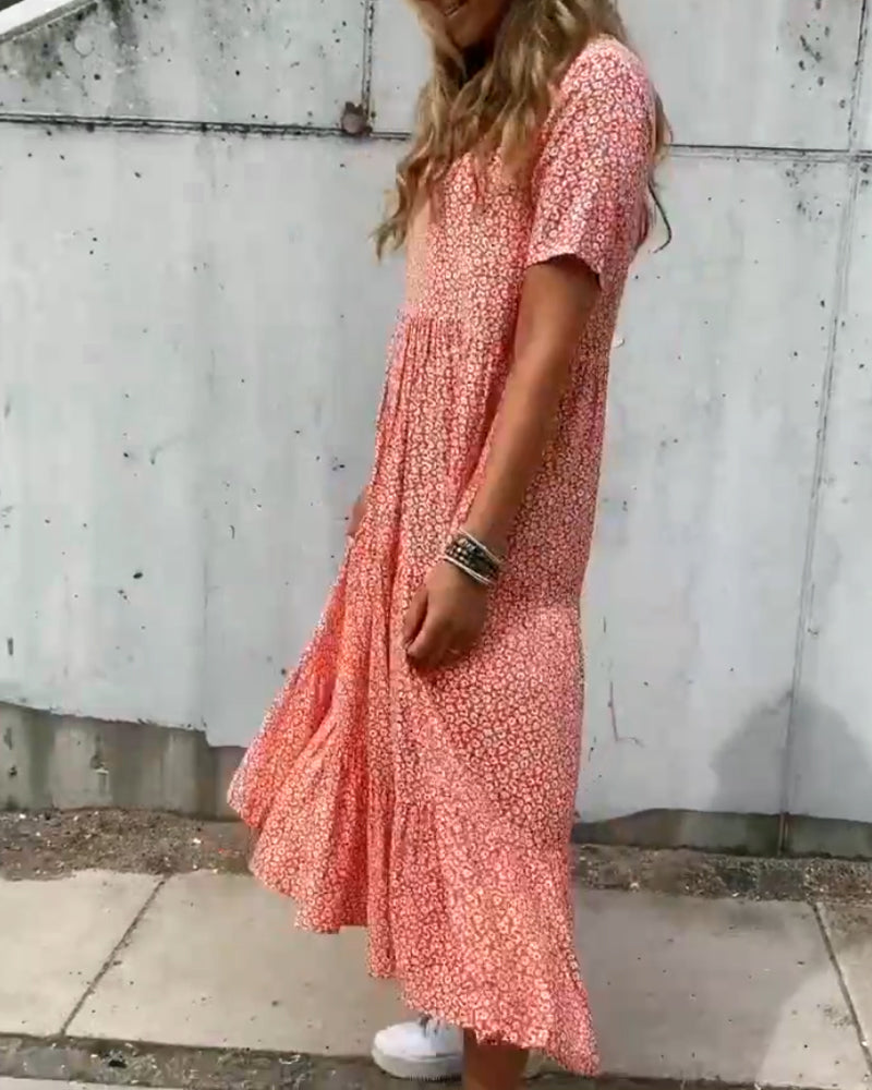Sofie Casual Floral Print Dress