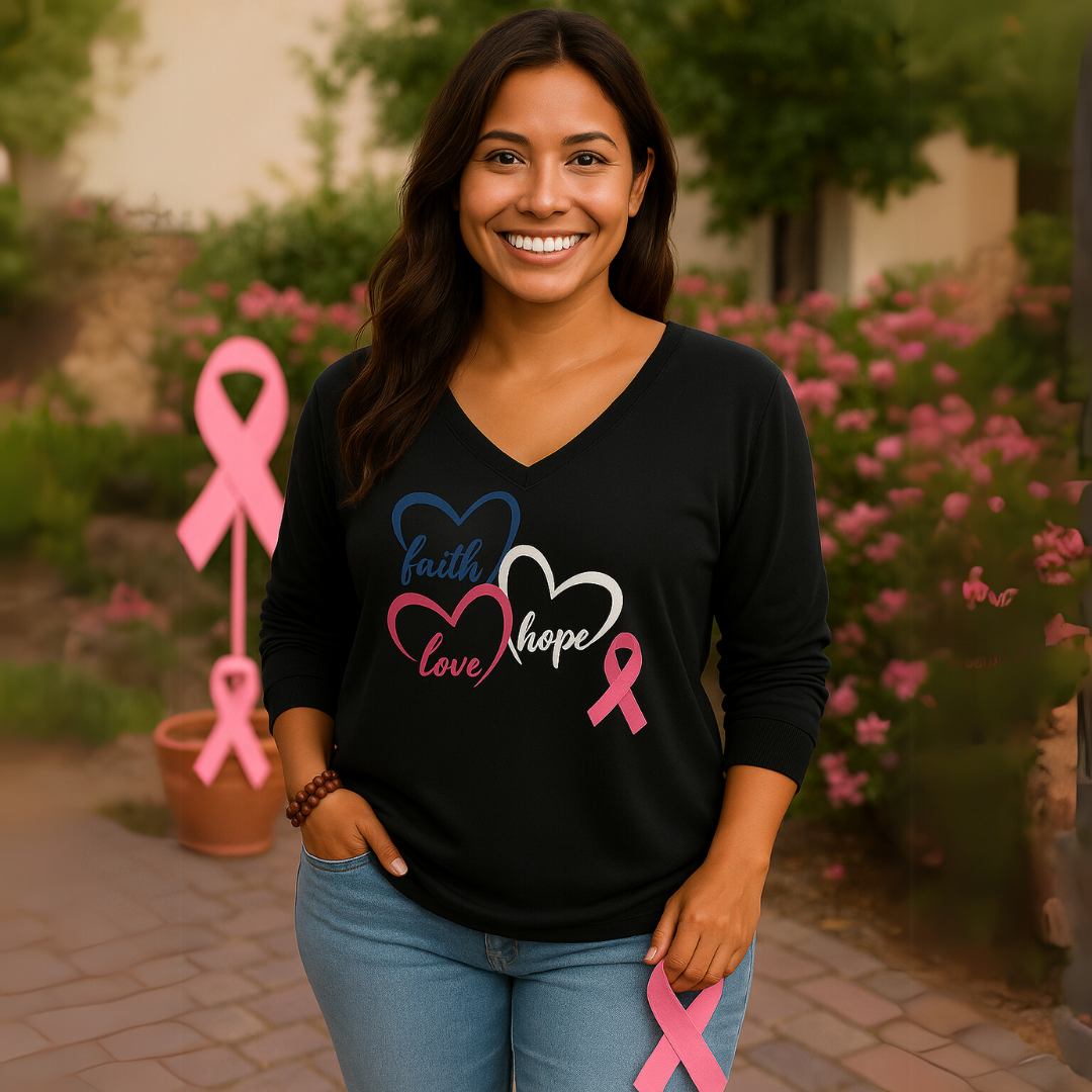 Elyse Breast Cancer Awareness Support Top