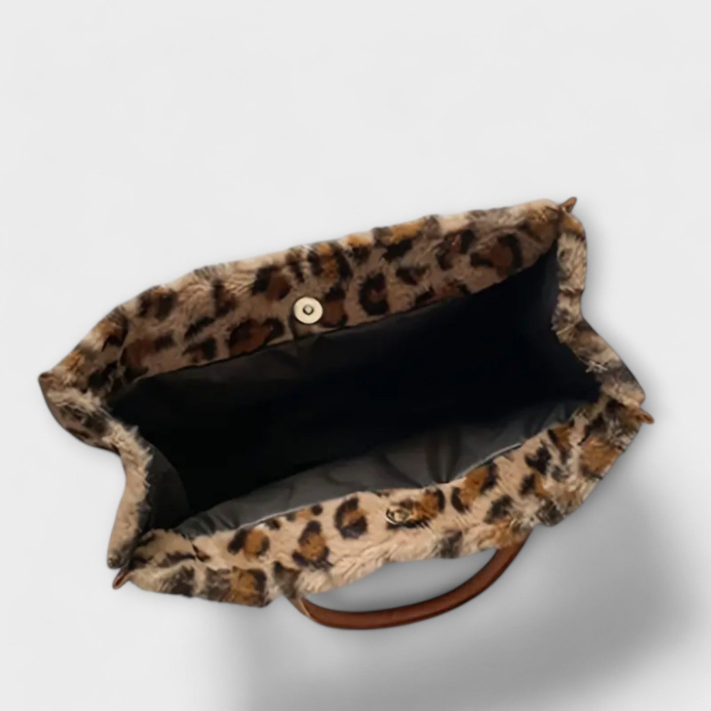 Melody Chic Leopard Print Plush Tote