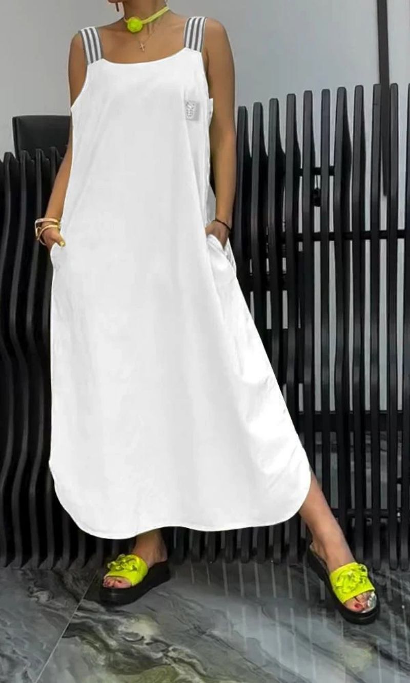 Carmen Cotton & Linen Suspender Dress