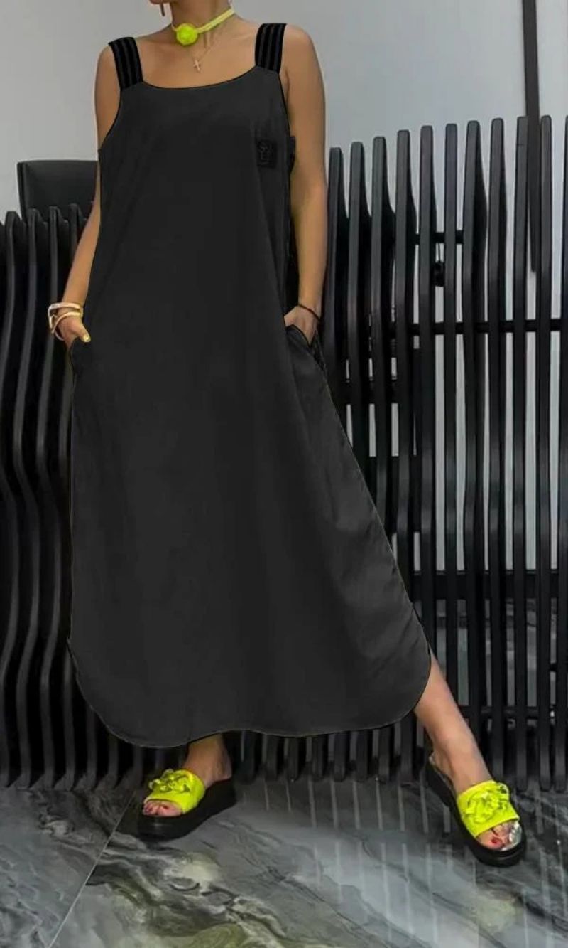 Carmen Cotton & Linen Suspender Dress