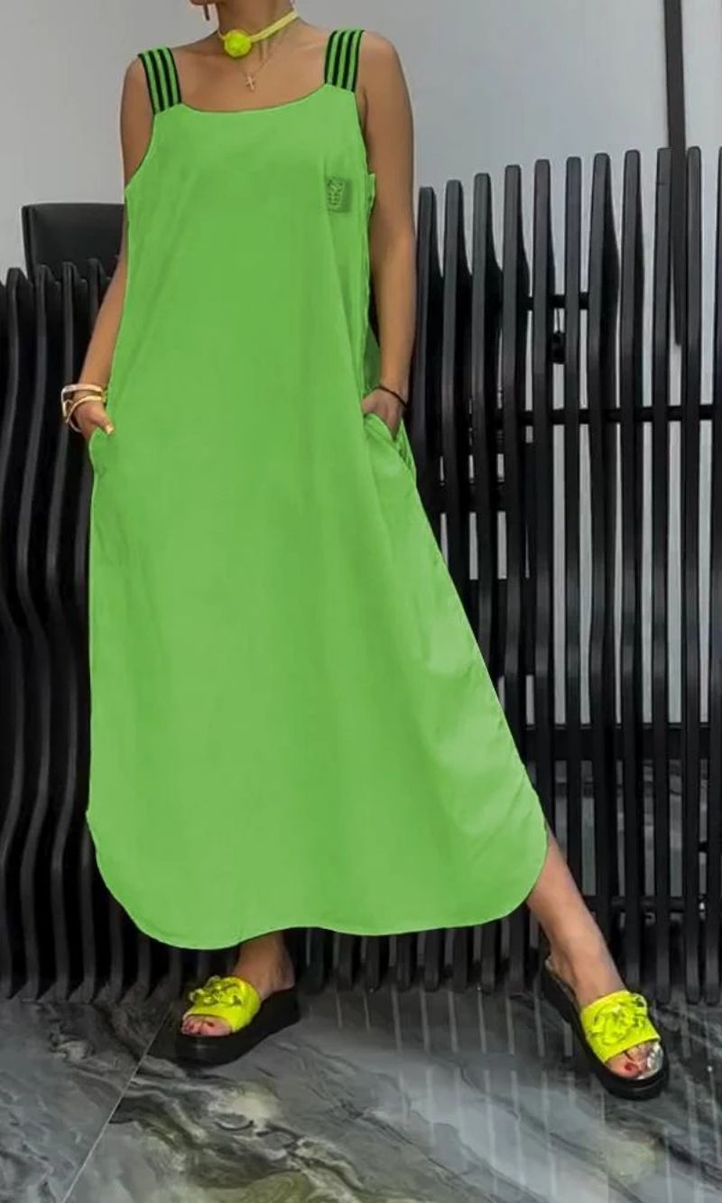Carmen Cotton & Linen Suspender Dress