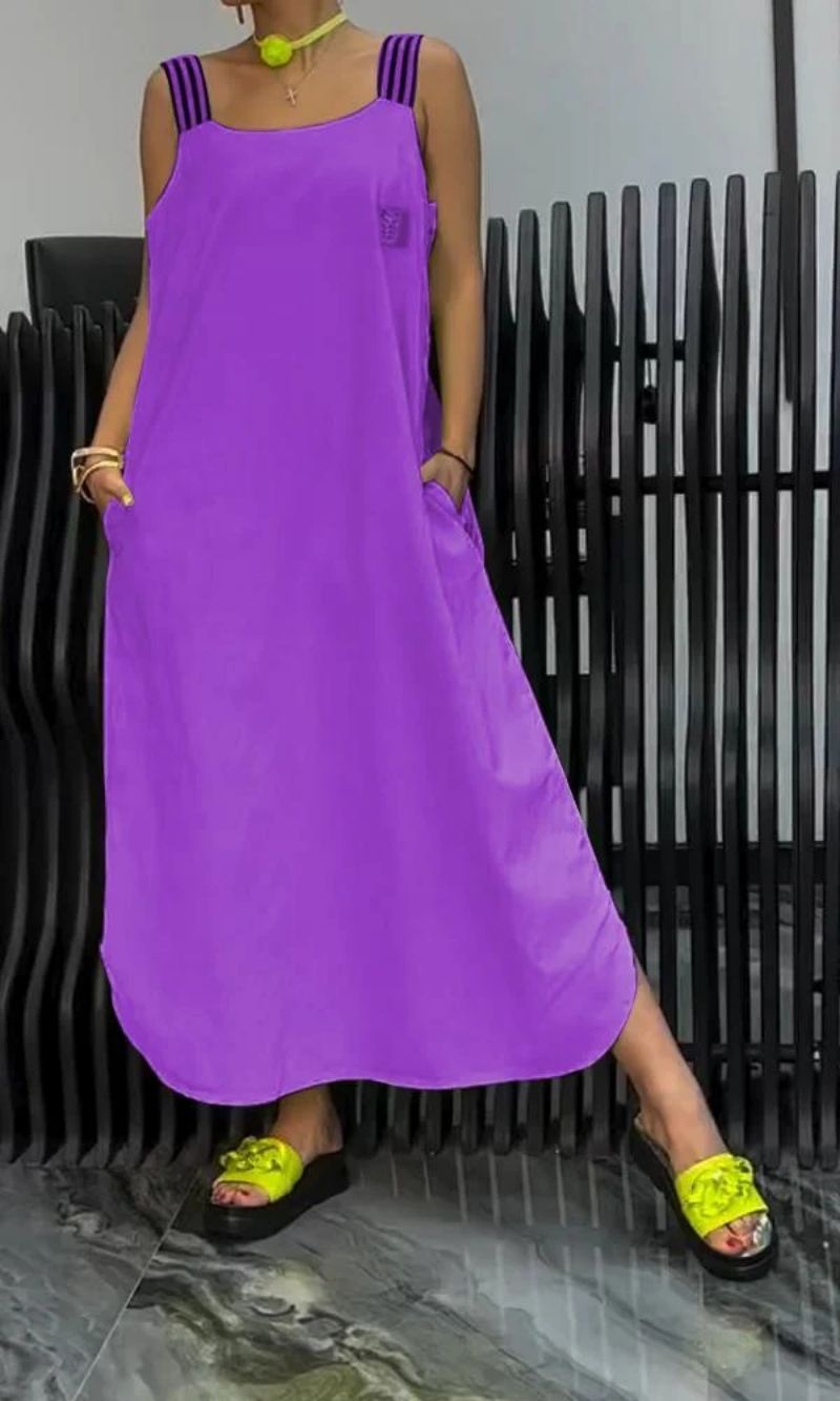 Carmen Cotton & Linen Suspender Dress