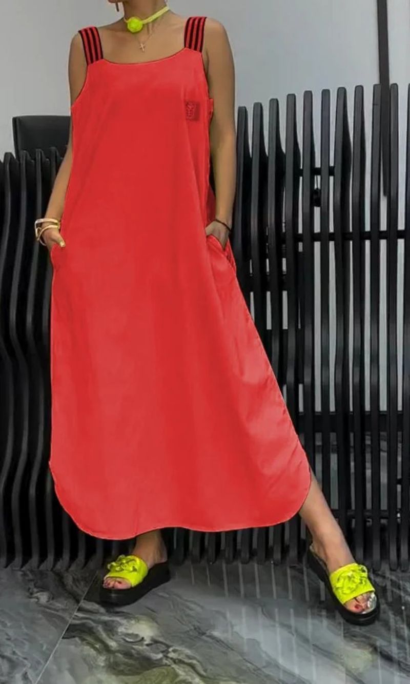 Carmen Cotton & Linen Suspender Dress