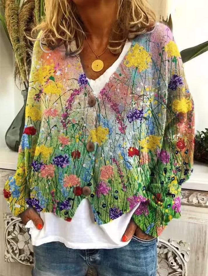 Hana Colorful Comfortable Knitted Sweater