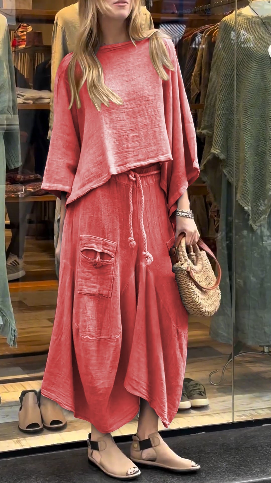 Zelora Flowing Casual Two-Piece Set