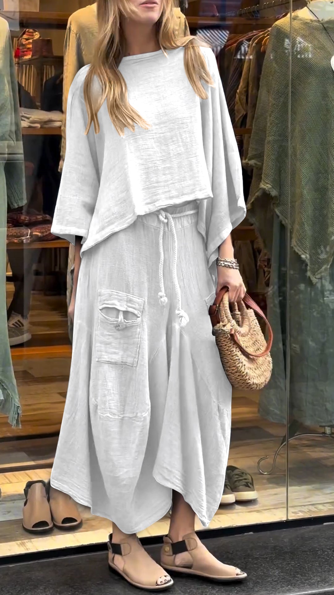 Zelora Flowing Casual Two-Piece Set