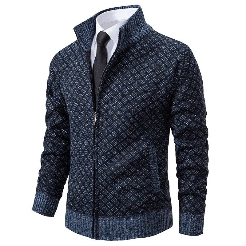 Sebastian- Knitted Jacquard Sweater