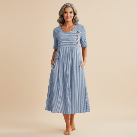 Jovie Striped Midi Dress
