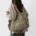Marnie Leopard Patterned Canvas Crossbody Bag