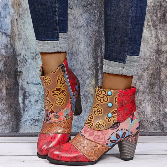 Rosy Waterproof Retro Boots