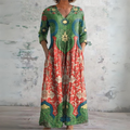 Evie Vintage Floral Maxi Dress