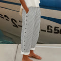 Alma Seabreeze Stripe Button Trousers