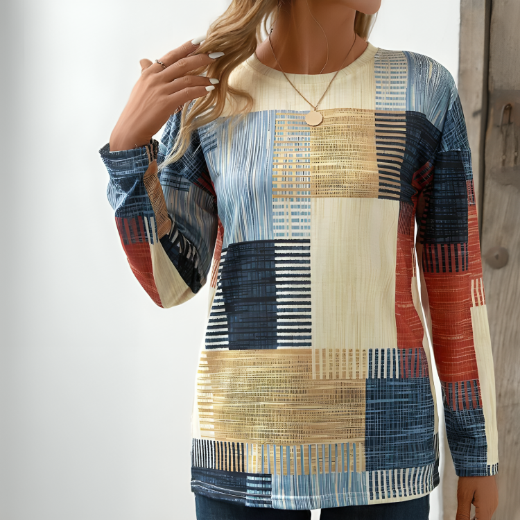 Vanessa Colourful Patchwork T-shirt