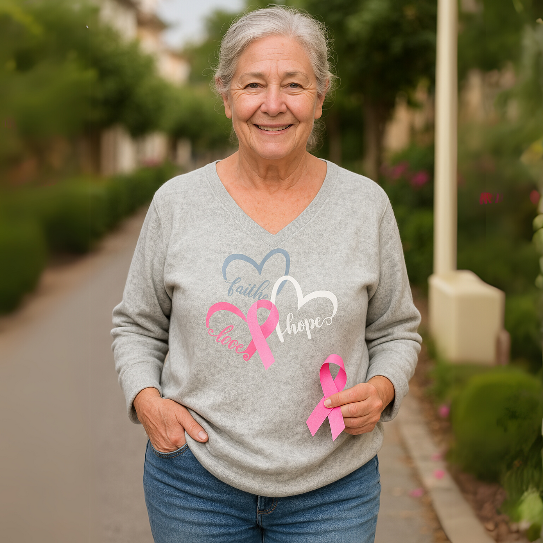 Elyse Breast Cancer Awareness Support Top