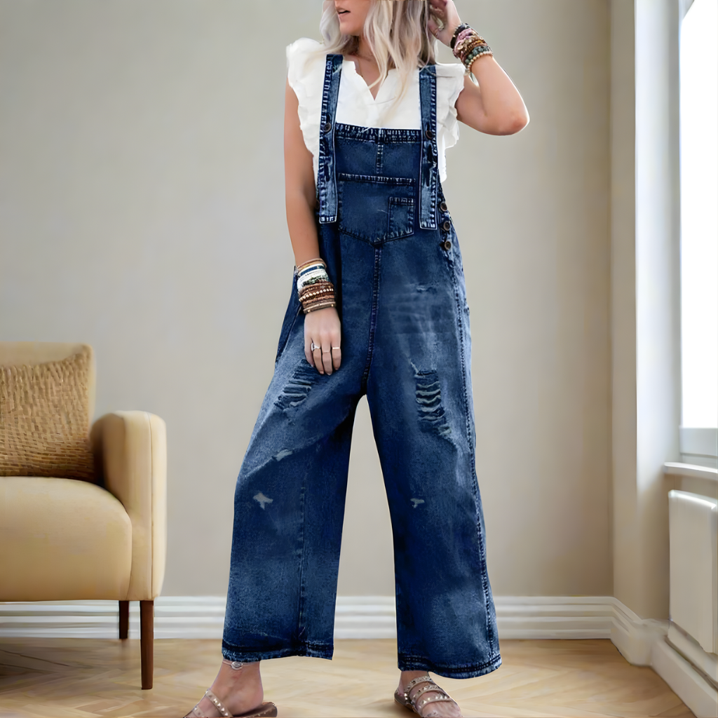 Ariyah Vintage Wash Adjustable Jumpsuit