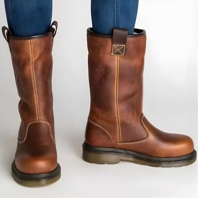Lilia Lined Leather Winter Boots