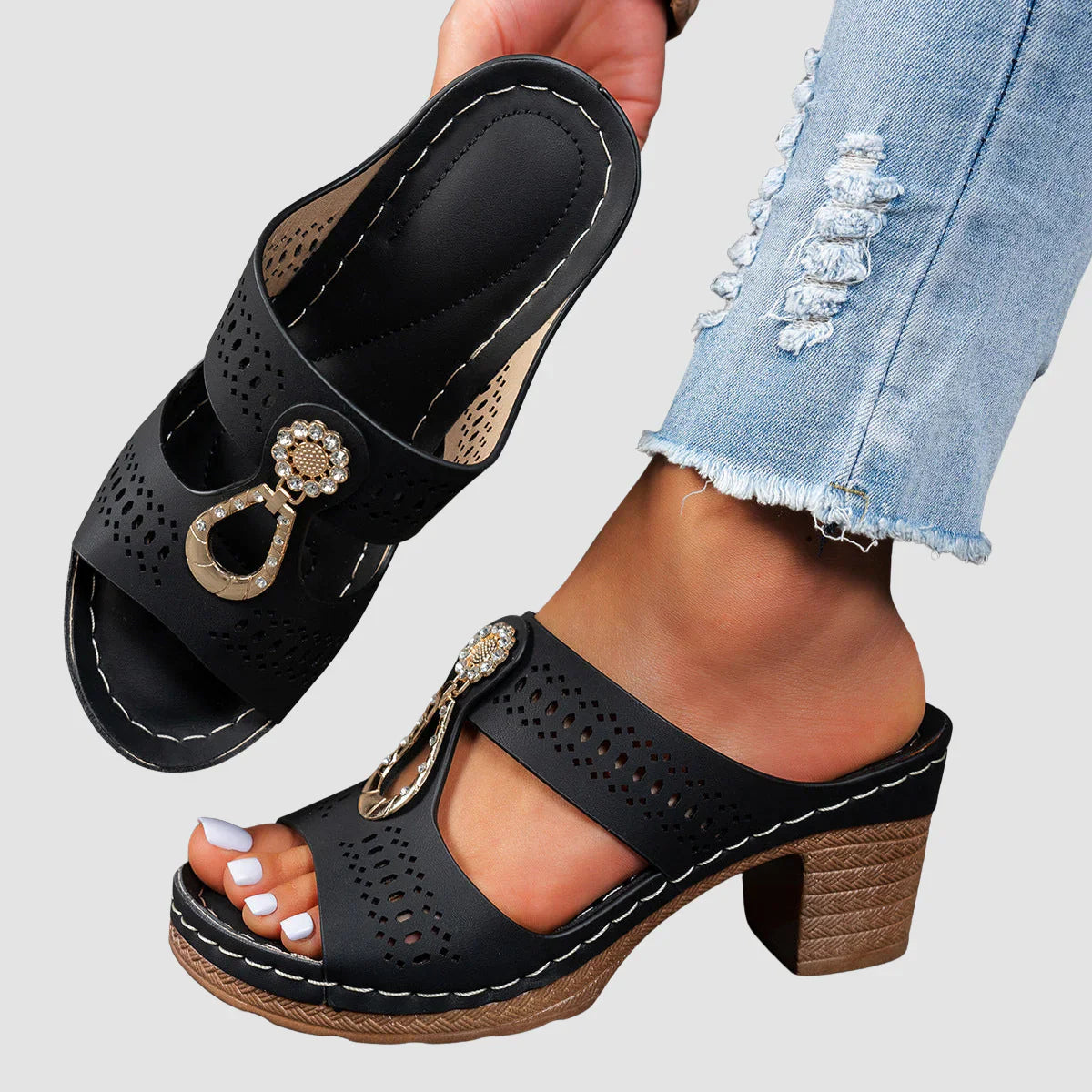 Zariah Orthopaedic Heel Sandals