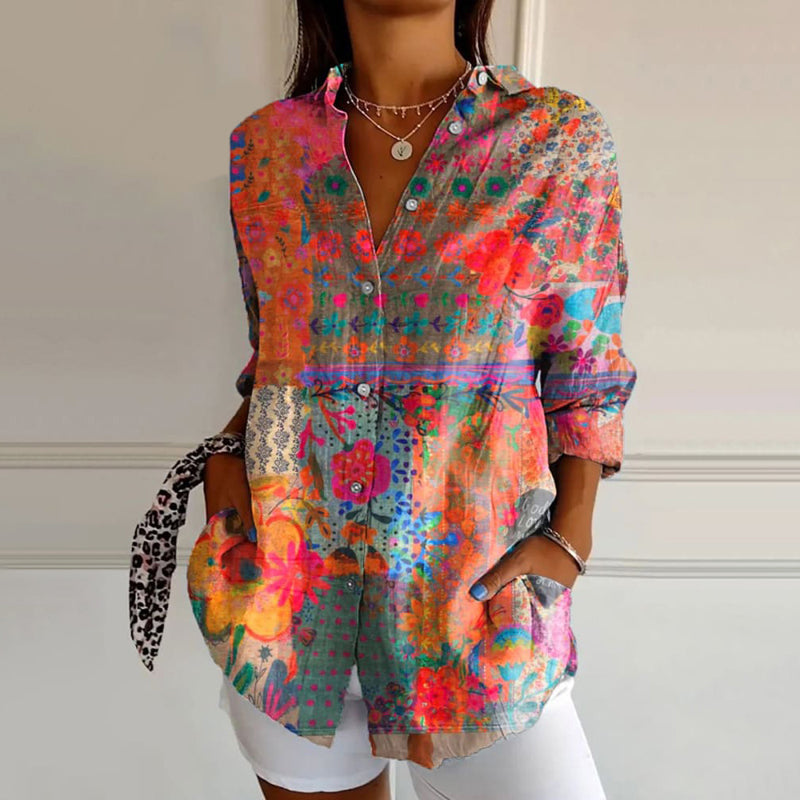 Mackenzie Floral Print Blouse