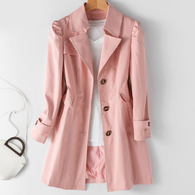 Raphaella Mid-Length Trench Coat