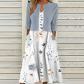 Rose Elegant Dress & Jacket