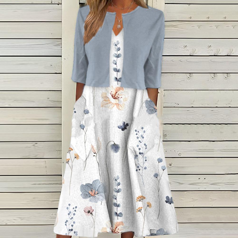 Rose Elegant Dress & Jacket