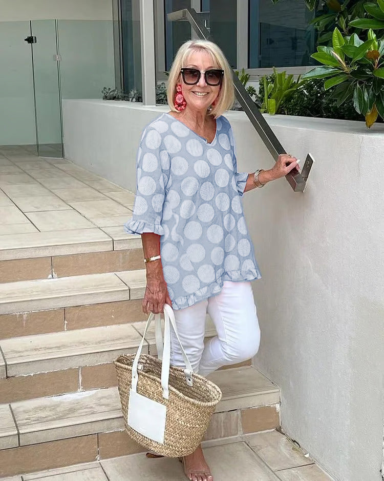 Weena Elegant V-Neck Blouse