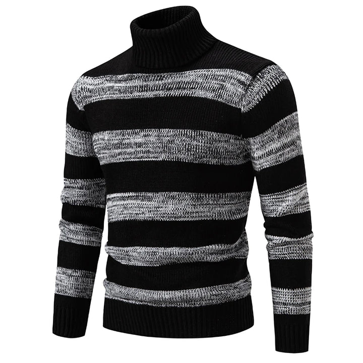Steve Knitted sweater with stand-up collar