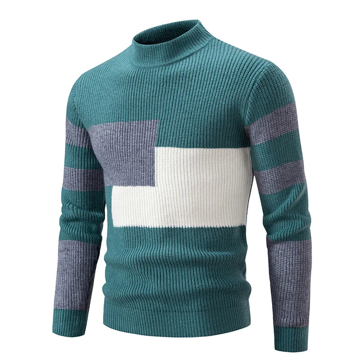 Steve Knitted sweater with stand-up collar