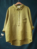 Stella Women's Linen Long Sleeve Shirt