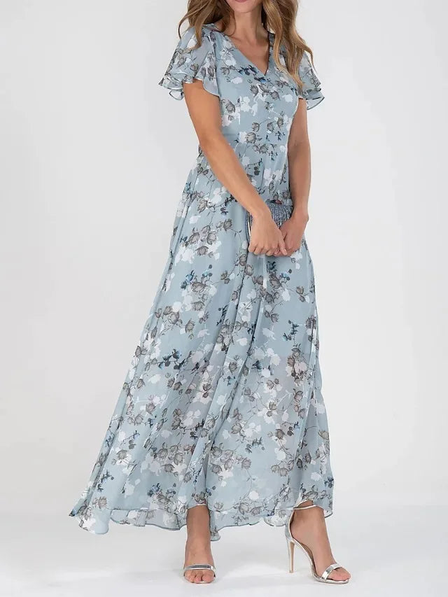 Grace Glamorous Floral Wrap Dress — view 2
