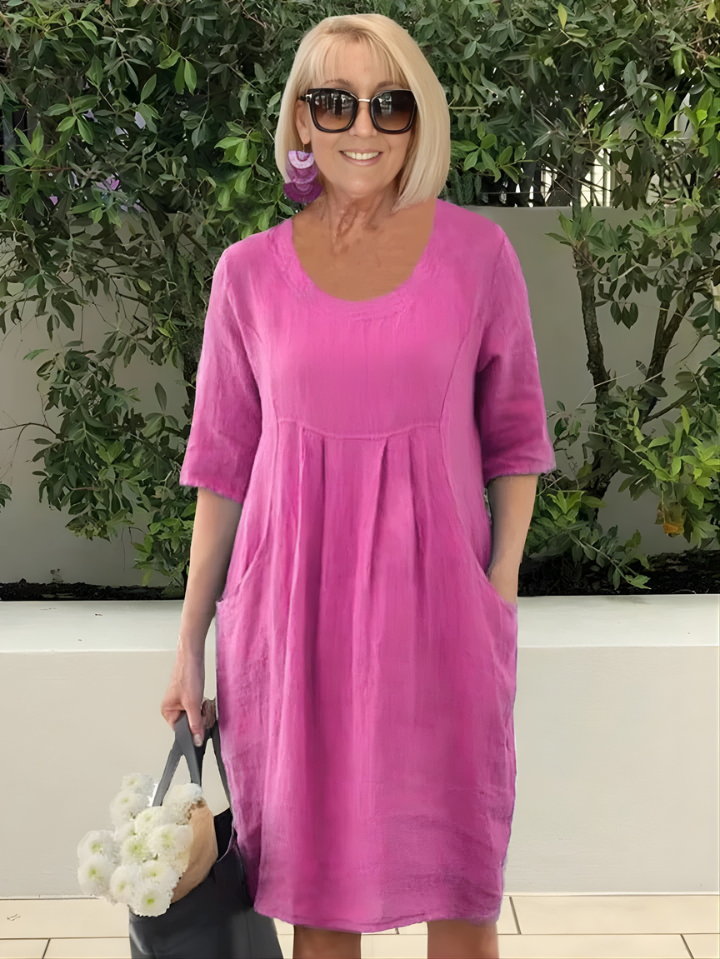 Elicia Relaxed Fit Dress With Pockets