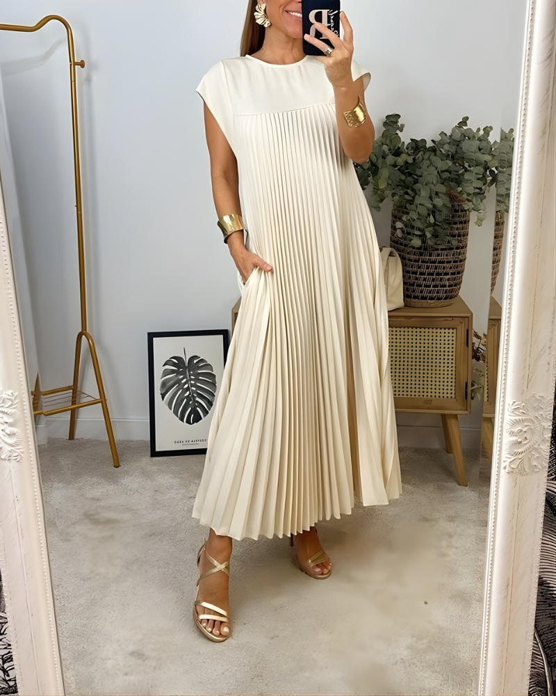 Callista Elegant Pleated Dress