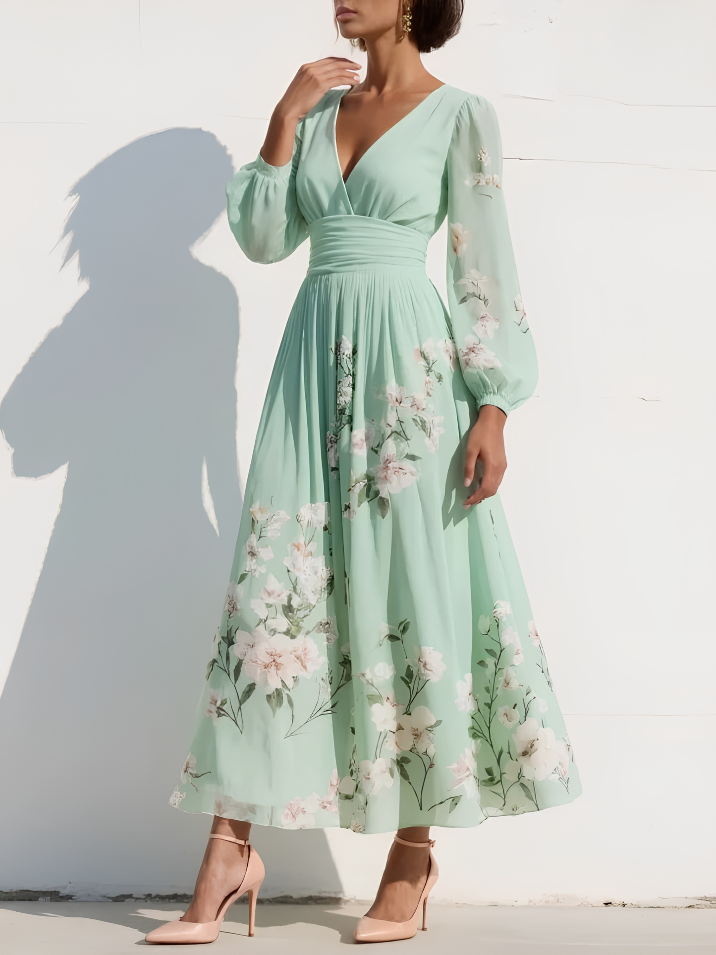 Willow Flowing Floral Midi Dress