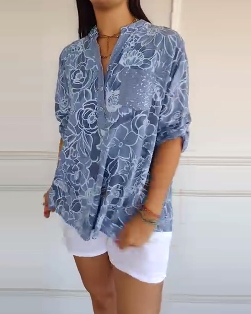 Holly Floral Print Blouse