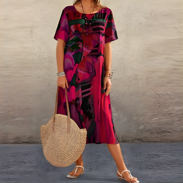 Heather Comfortable Floral Dress