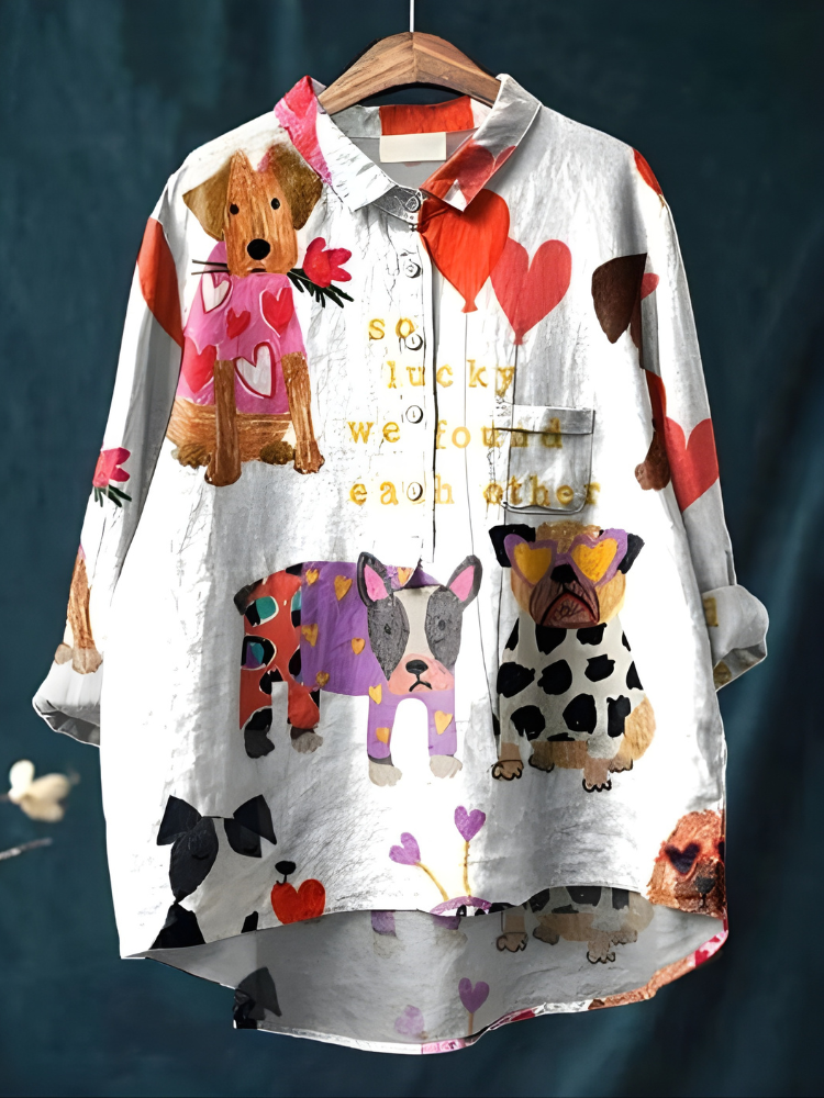 Tresha Playful Print Blouse